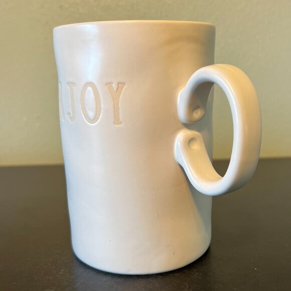 Rae Dunn STUDIO BY MAGENTA Pour Over Drip Coffee Set BREW and ENJOY White Beige - Picture 9 of 14